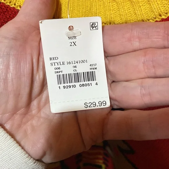 Chipmunk Nutcracker, Ugly Christmas Sweater. NWT Size 2X - Picture 3 of 8